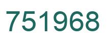 Número 751968 imagen verde