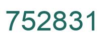 Número 752831 imagen verde