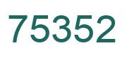 Número 75352 imagen verde