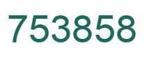 Number 753858 green image