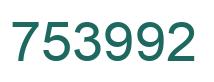 Número 753992 imagen verde