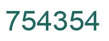 Número 754354 imagen verde