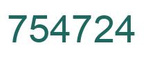 Número 754724 imagen verde
