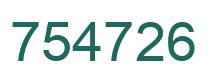 Número 754726 imagen verde