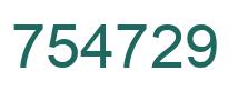 Número 754729 imagen verde