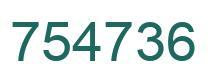 Número 754736 imagen verde