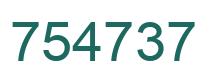 Número 754737 imagen verde