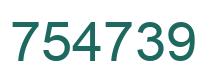 Número 754739 imagen verde