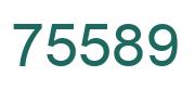 Number 75589 green image