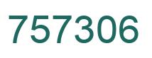 Number 757306 green image