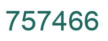 Número 757466 imagen verde