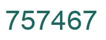 Número 757467 imagen verde
