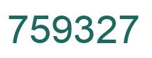 Número 759327 imagen verde