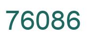 Number 76086 green image