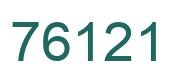 Number 76121 green image