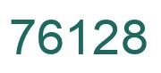 Number 76128 green image