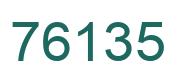 Number 76135 green image