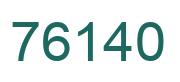 Number 76140 green image