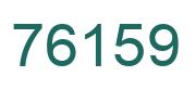 Number 76159 green image