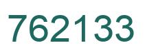 Number 762133 green image