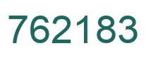 Number 762183 green image