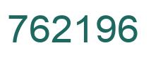 Number 762196 green image