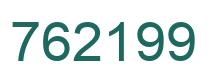 Number 762199 green image