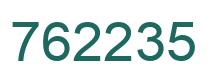 Número 762235 imagen verde