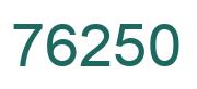 Number 76250 green image