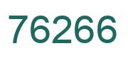 Number 76266 green image