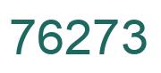 Número 76273 imagen verde