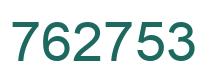 Number 762753 green image