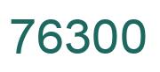 Number 76300 green image