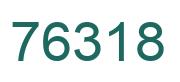 Number 76318 green image