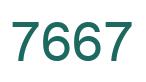 Number 7667 green image