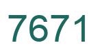 Number 7671 green image