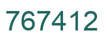Número 767412 imagen verde