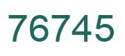 Número 76745 imagen verde
