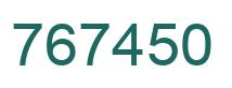 Número 767450 imagen verde
