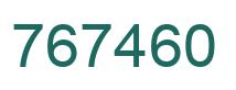 Número 767460 imagen verde