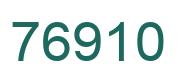 Number 76910 green image