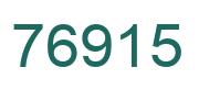 Number 76915 green image