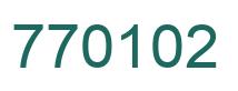 Número 770102 imagen verde