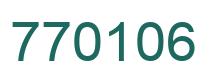 Número 770106 imagen verde