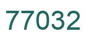 Número 77032 imagen verde