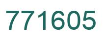 Number 771605 green image