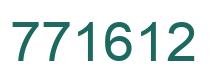 Número 771612 imagen verde