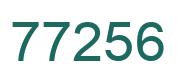 Número 77256 imagen verde
