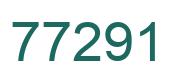 Zahl 77291 grün bild