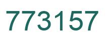 Number 773157 green image